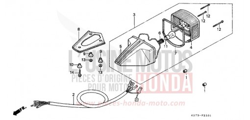 HECKLEUCHTE (2) XL125SB de 1981
